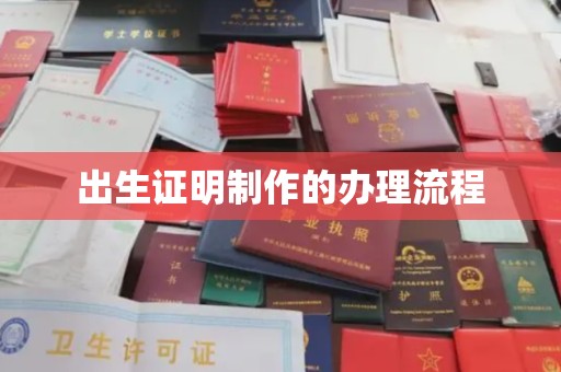 南市出生证明制作的办理流程